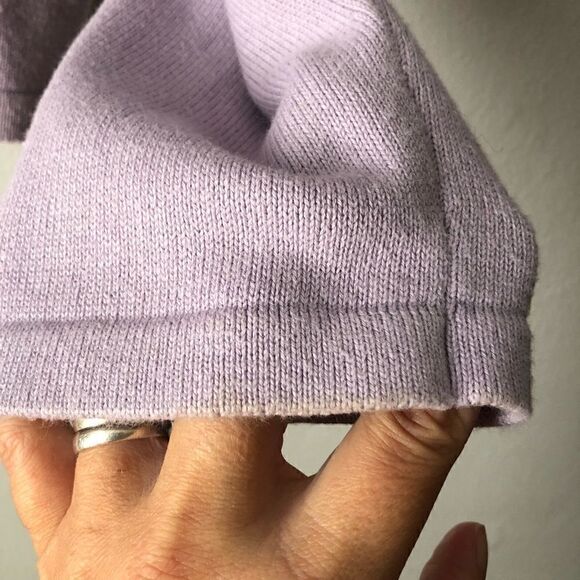 J Jill light purple turtleneck mock-neck long sleeved lightweight sweater medium - Picture 4 of 8